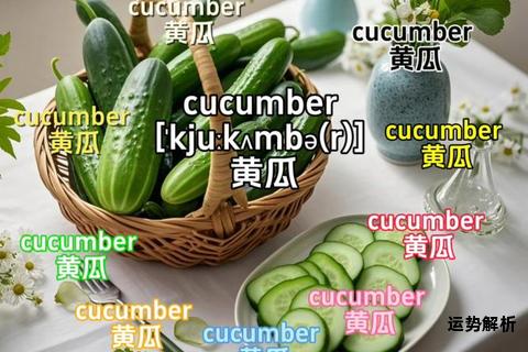 黄瓜英语正确发音方法轻松掌握